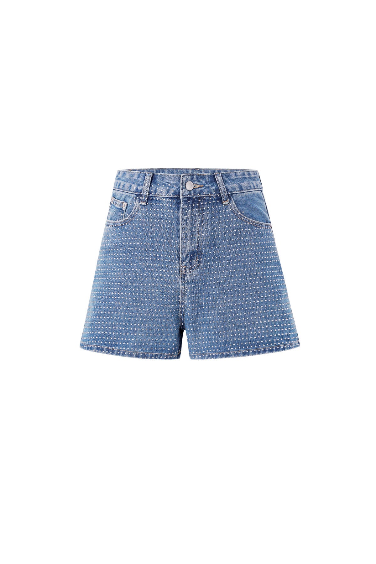 Chic Blue Denim Shorts for Spring/Summer Vibes