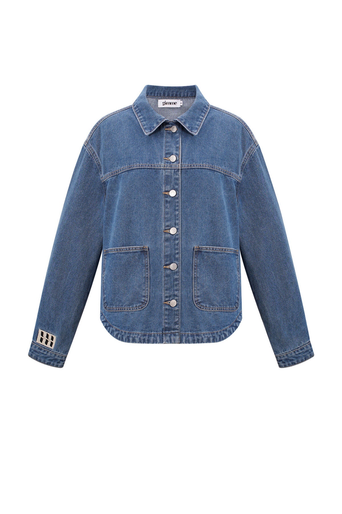 Stylish All-Fit Denim Jacket in Blue and Light Blue