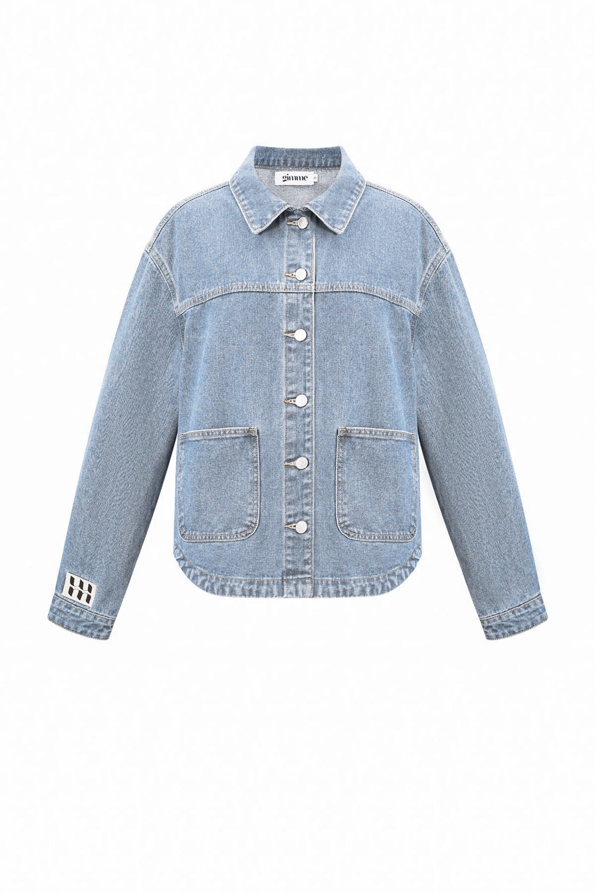 Stylish All-Fit Denim Jacket in Blue and Light Blue