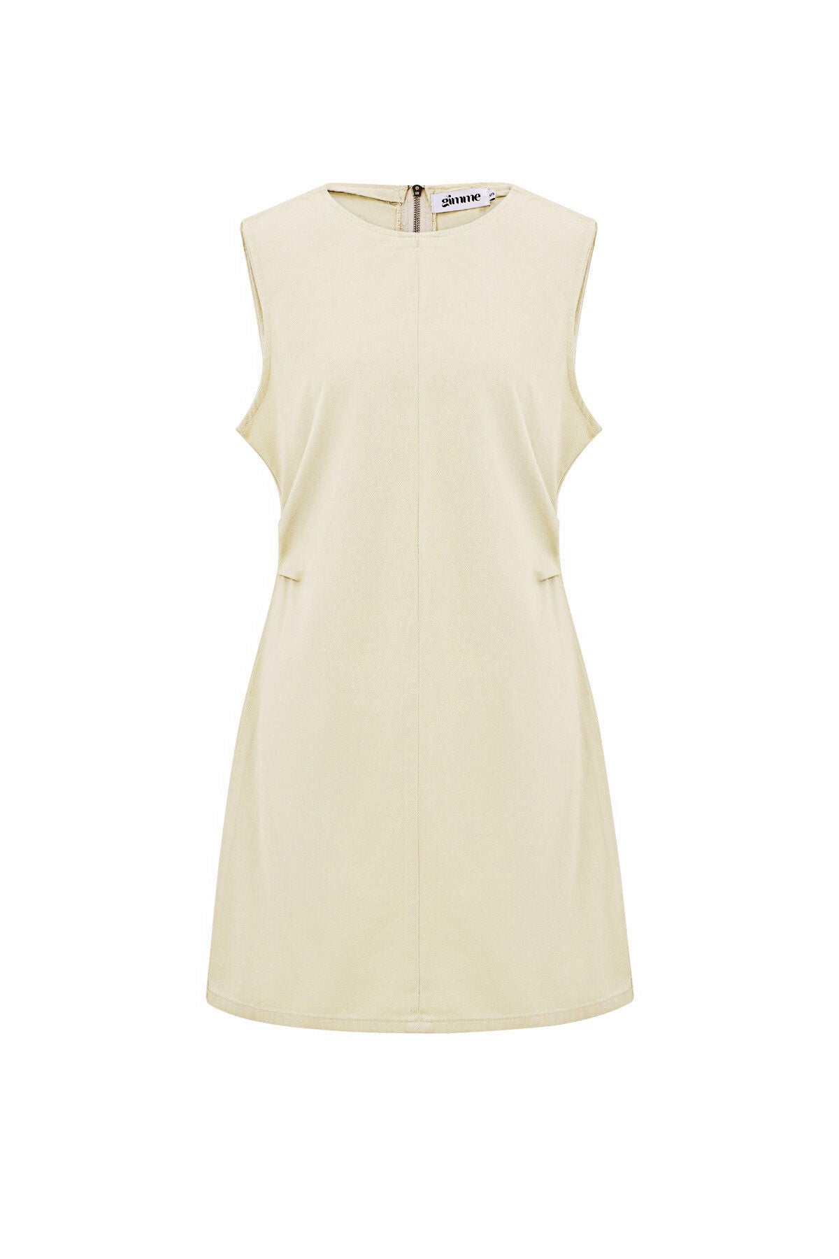 Chic Light Blue Cotton Mini Dress for Summer