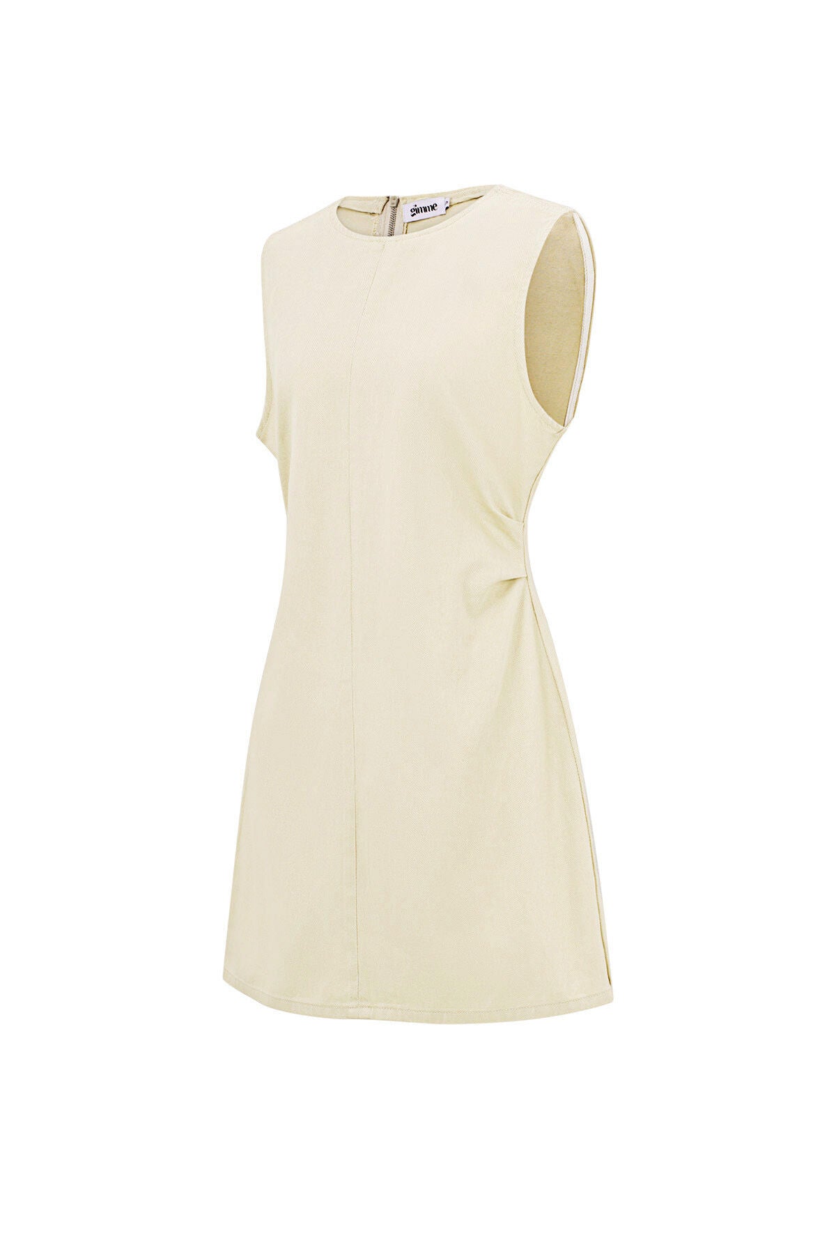 Chic Light Blue Cotton Mini Dress for Summer
