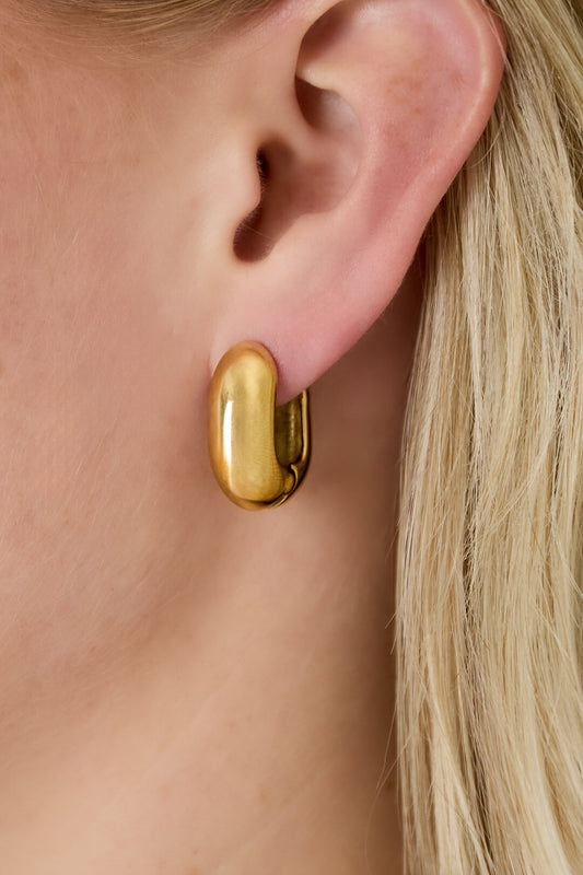 Elegant Stainless Steel Hoop Earrings for Women