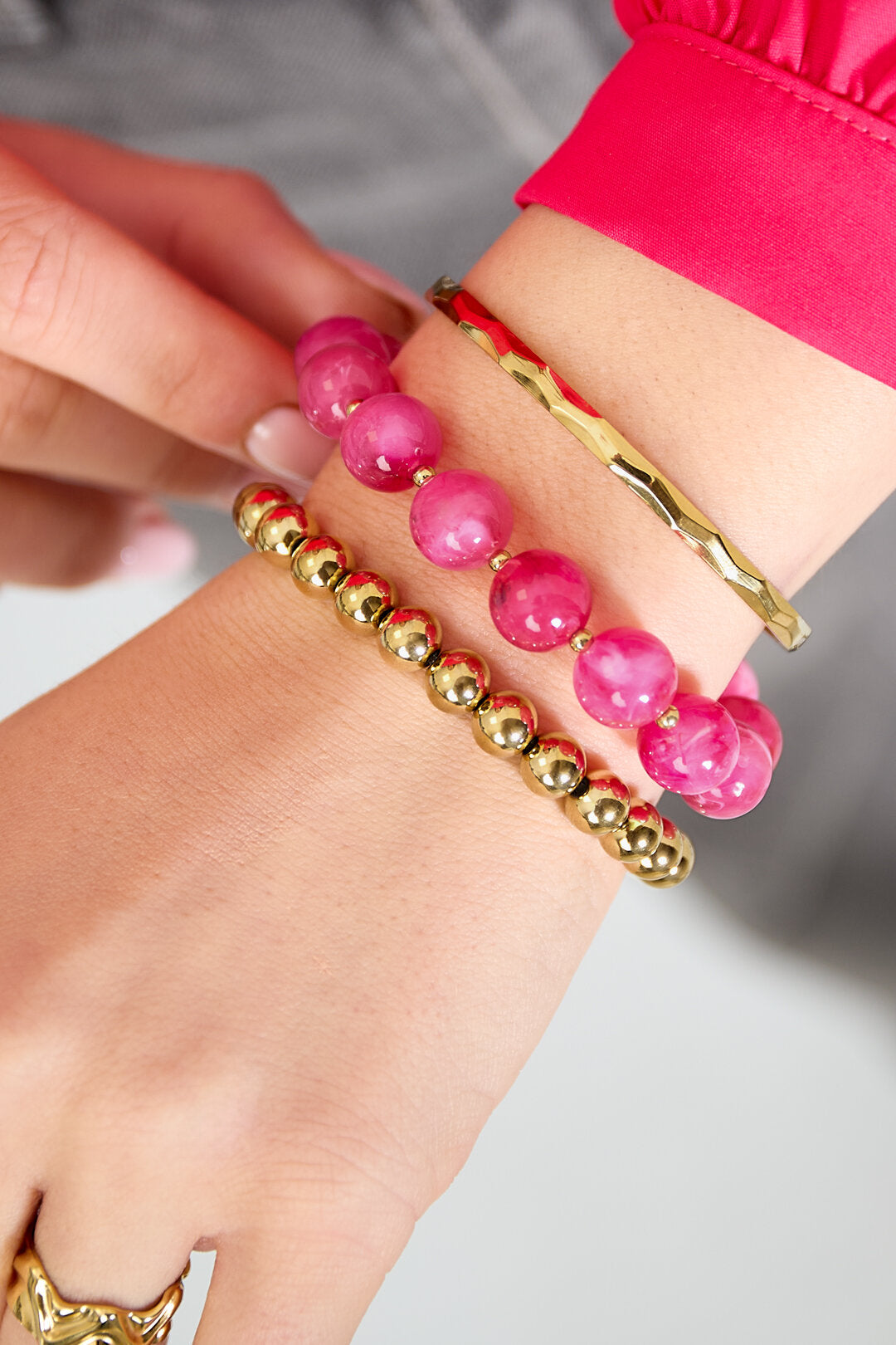 Chic Acrylic Beaded Bracelets for Spring/Summer