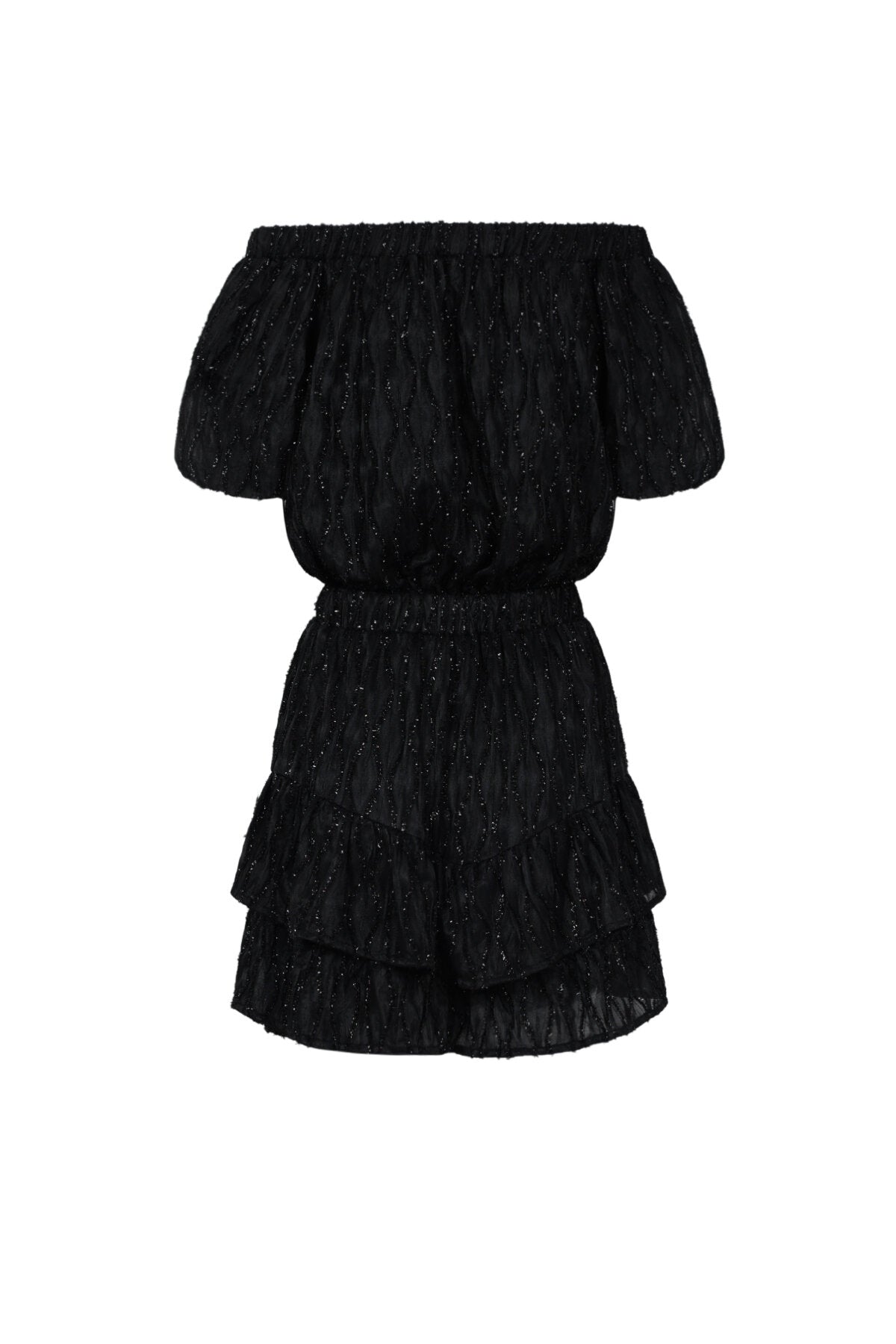 Elegant Apricot & Black Ruffle Edge Bodysuit