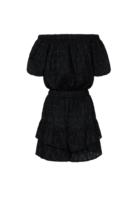 Elegant Apricot & Black Ruffle Edge Bodysuit
