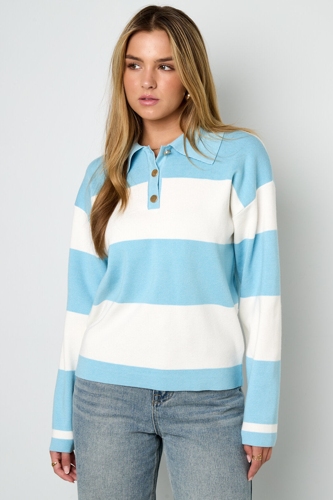 Soft Knit Sweater for Fall, Casual Comfort in Pink, Green, Blue
