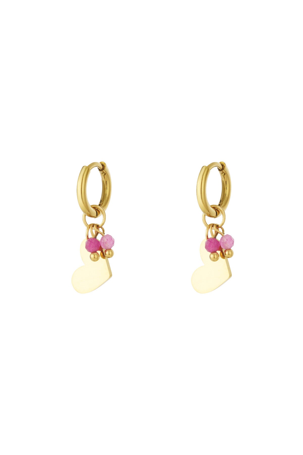 Elegant Heart-Shaped Drop Earrings for Daily Wear