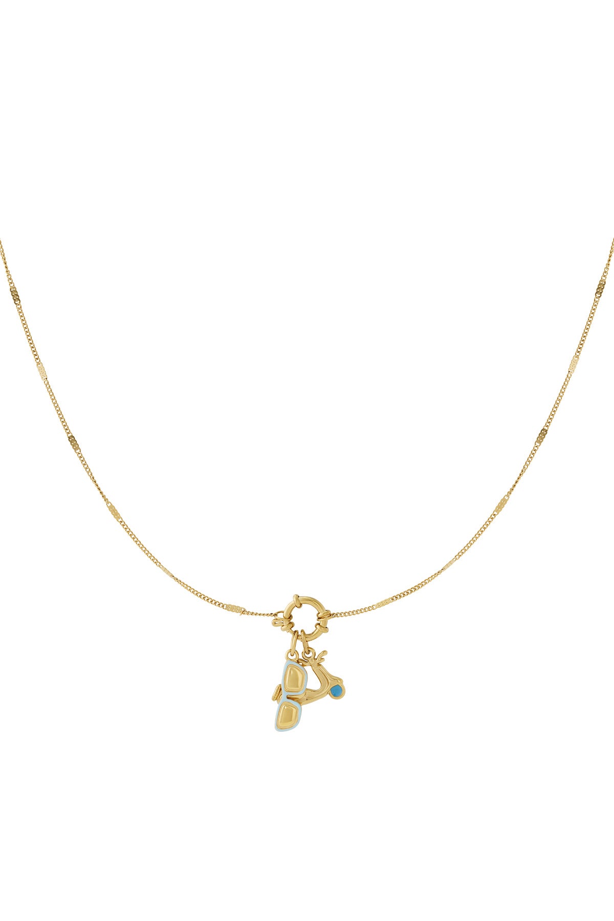 Elegant 14K Gold Plated Pendant Necklace for Women