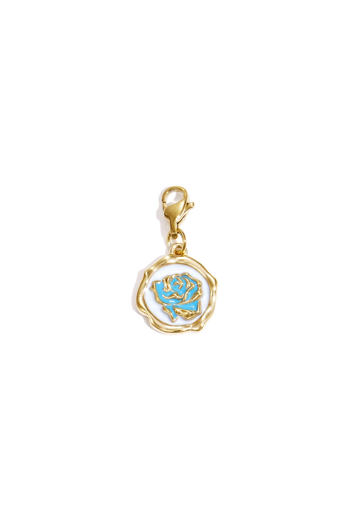 Sieraden bedel roos op munt DIY