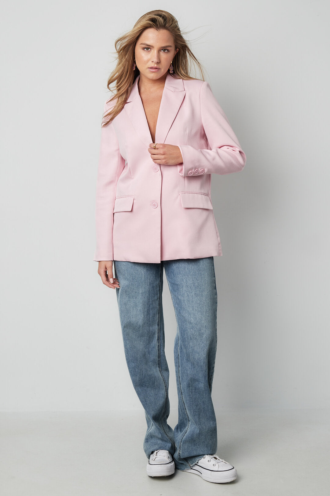 Elegant Ladies' Suit Set - Pink, Black, Cream