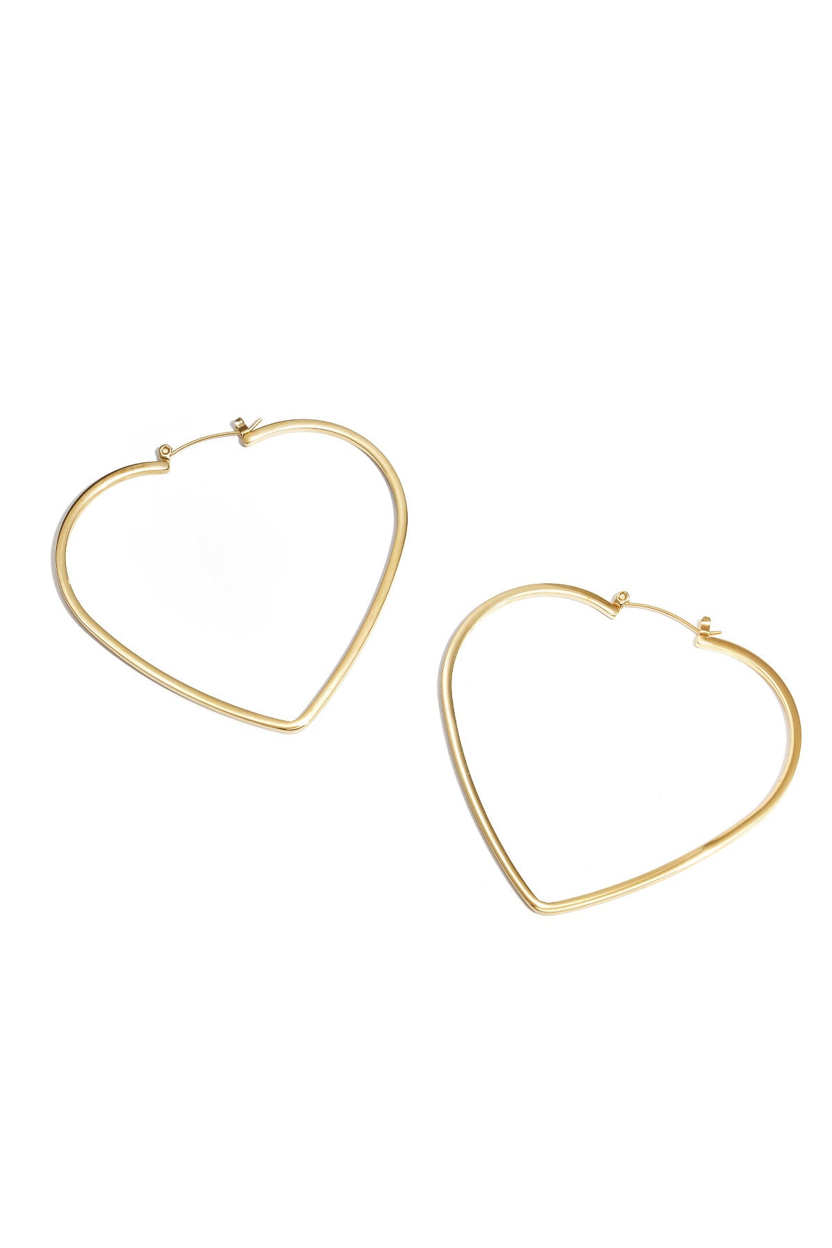 Elegant Heart-Shaped Hoop Earrings for Everyday Glam