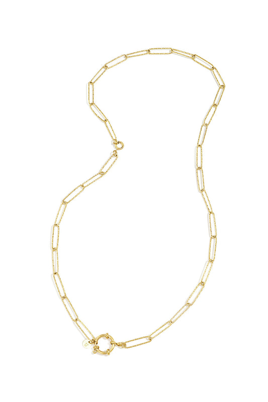 Elegant Gold Stainless Steel Chain Necklace for Everyday Wear
