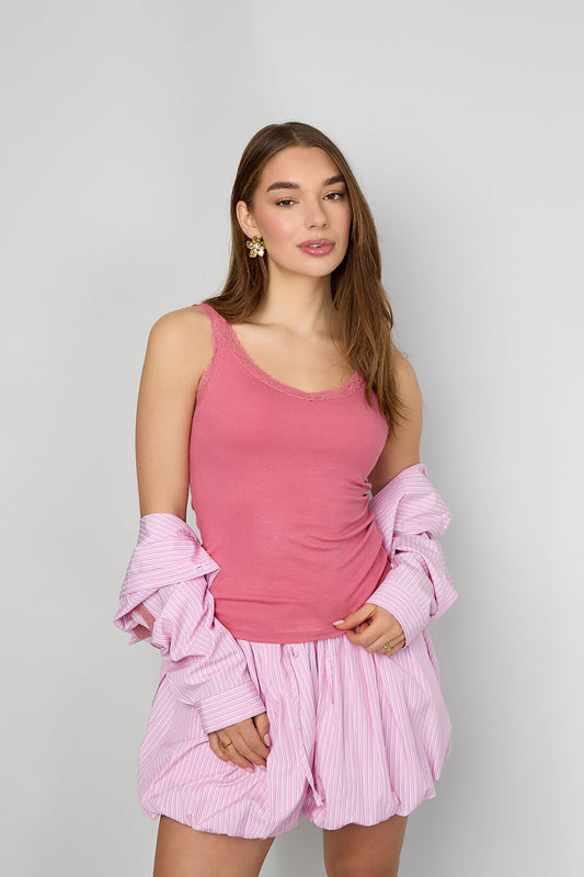 Gimme Knitted Lace Tank Top for Spring/Summer