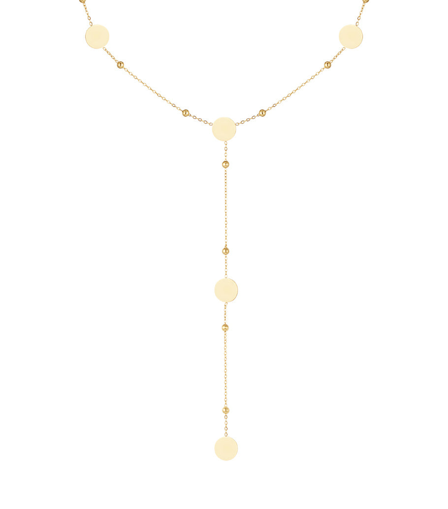 Elegant Long Necklace in Silver & Gold, Casual Style