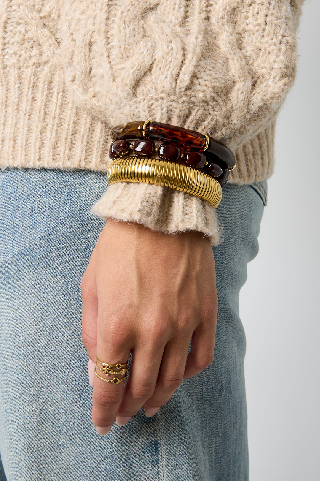Acryl kralenarmbanden, eenvoudige dagelijkse sieraden uit de Simple Series voor dames.