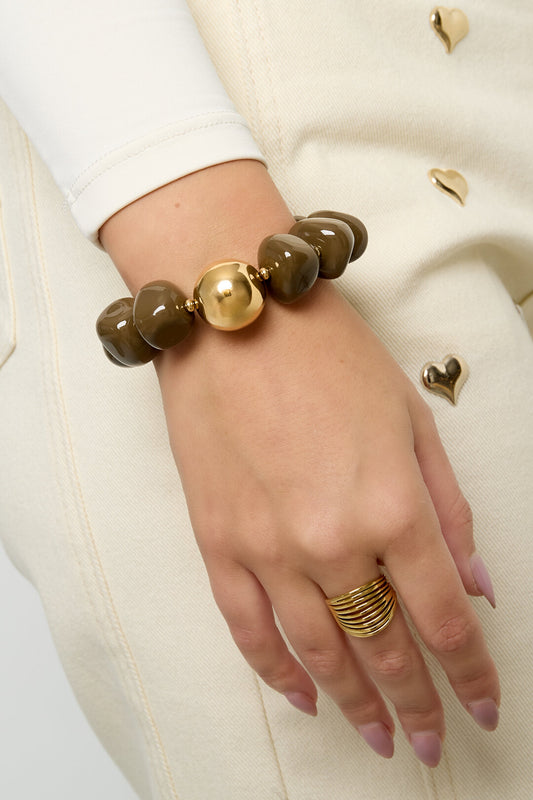 Elegant Retro Beaded Bracelet for Fall/Winter
