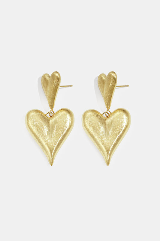 Elegant Heart-Shaped Drop Earrings for Women