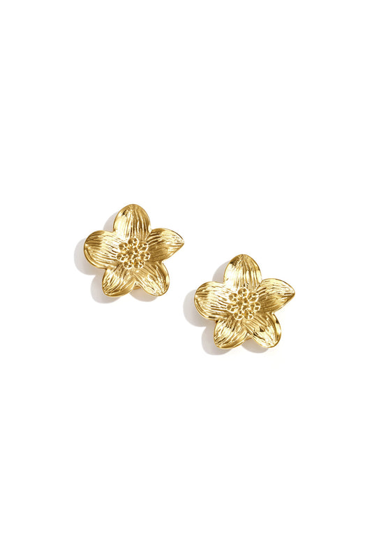 Elegant Gold Colored Stainless Steel Cufflinks for Women