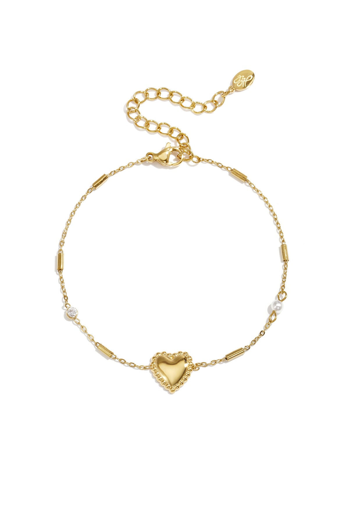 Elegant Heart Charm Bracelet - All Fit, Casual Style