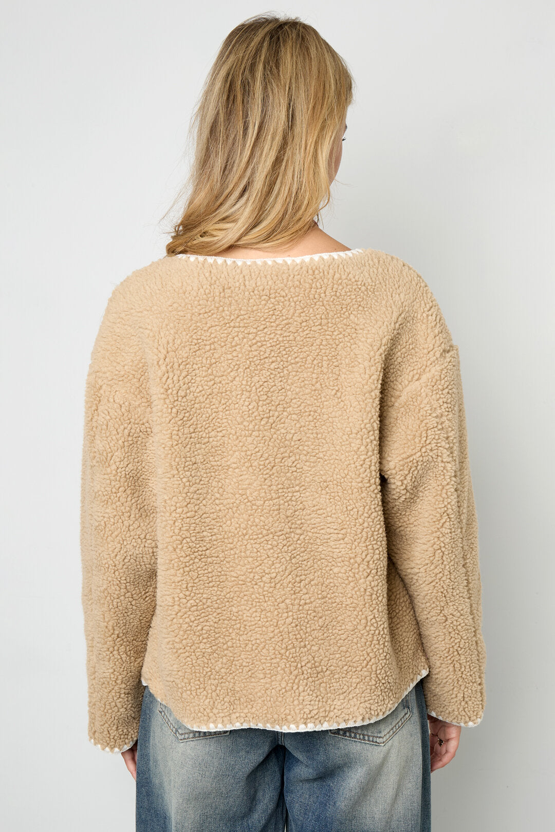 Stylish Color Clash Woven Jacket for Fall/Winter