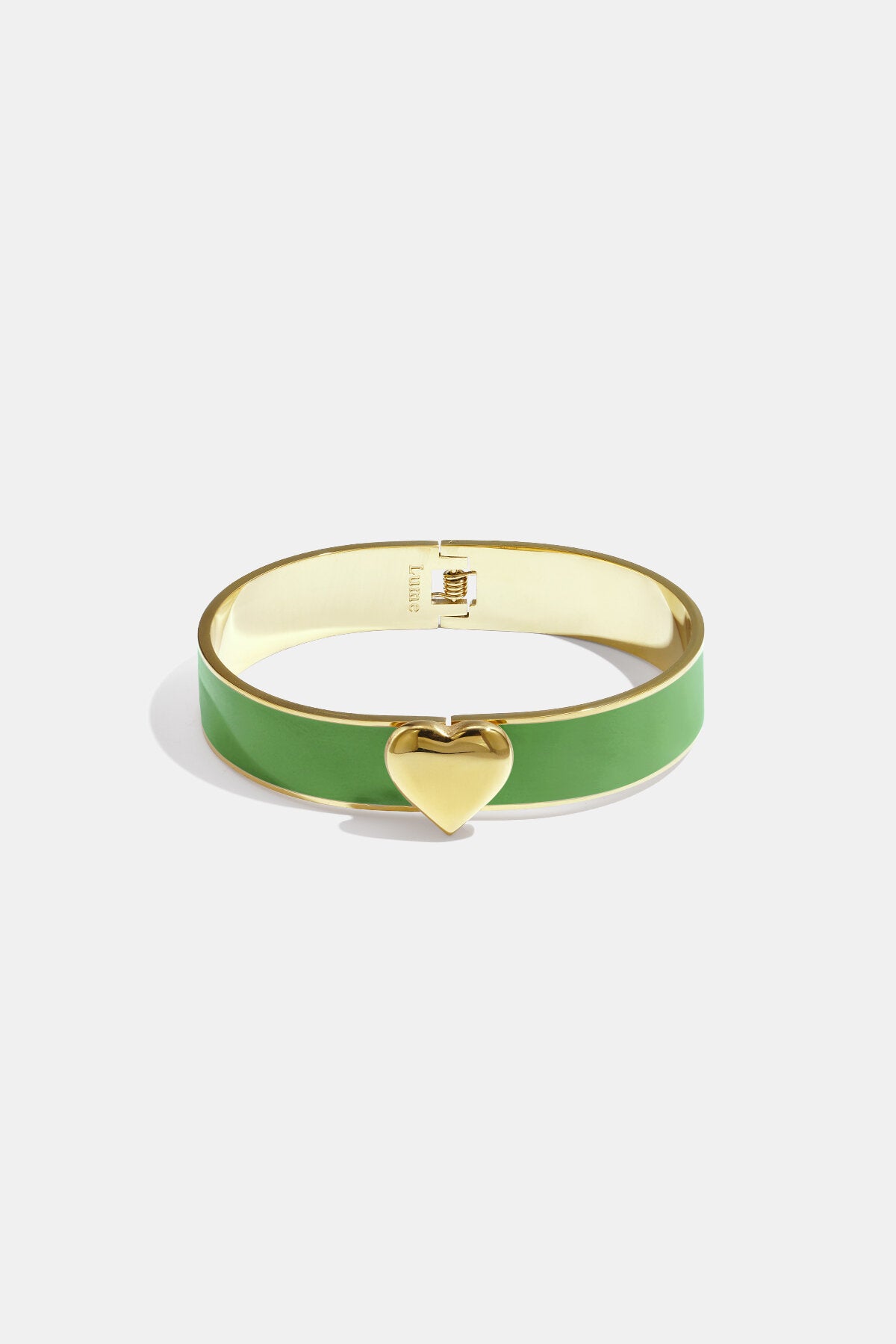 Chic Lumé Enamel Heart Bangle for Spring/Summer