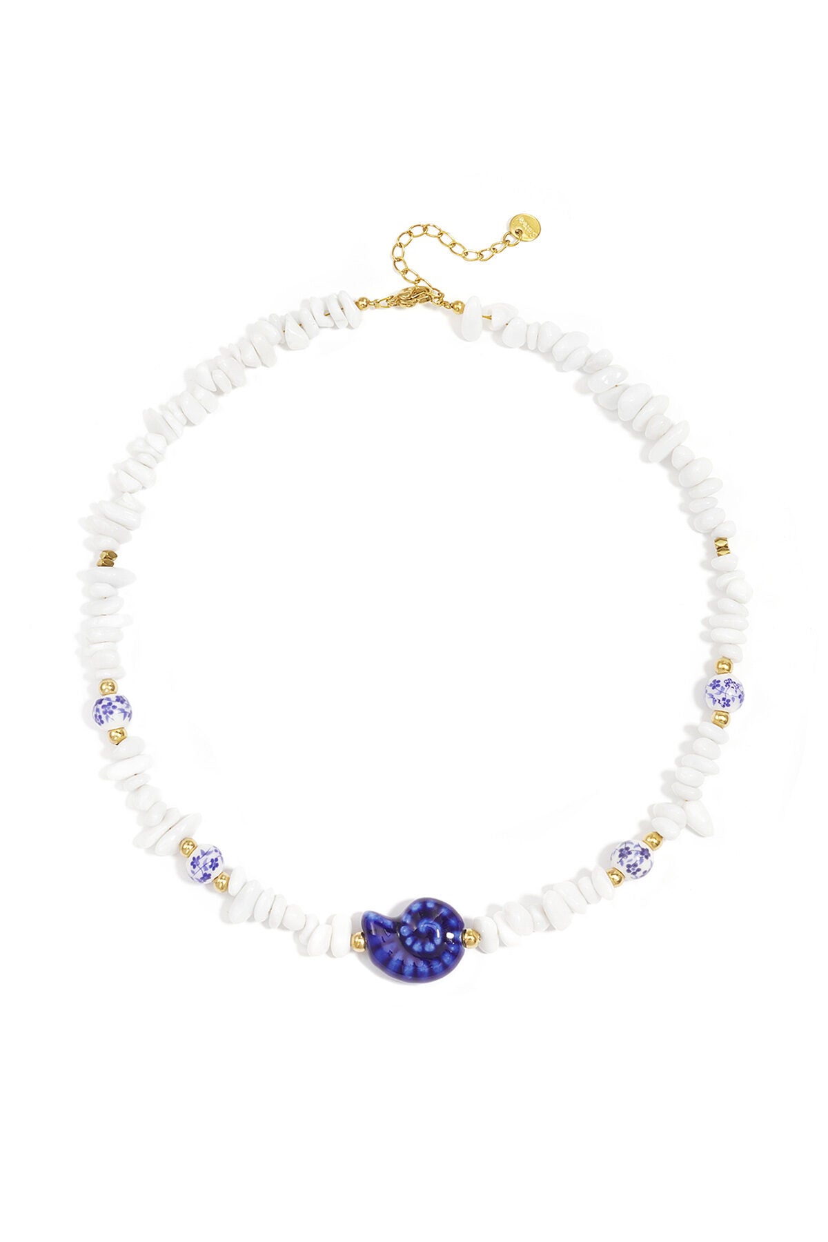 Elegant White Shell Beaded Necklace for Summer