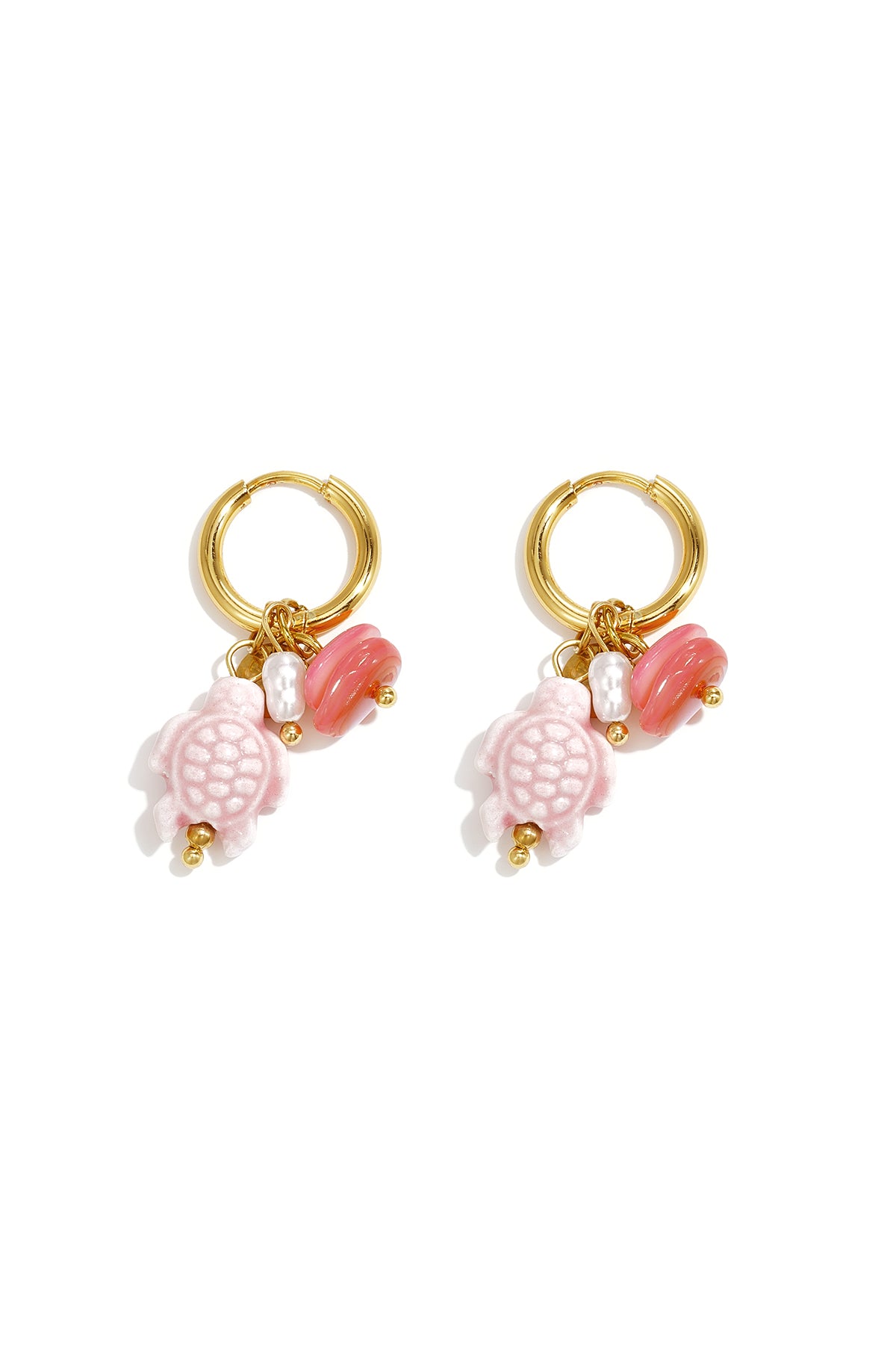 14K Gold Plated Stainless Steel Beads Earrings Animal Vacation Gathering/Party Romantic Series Women's Jewelry