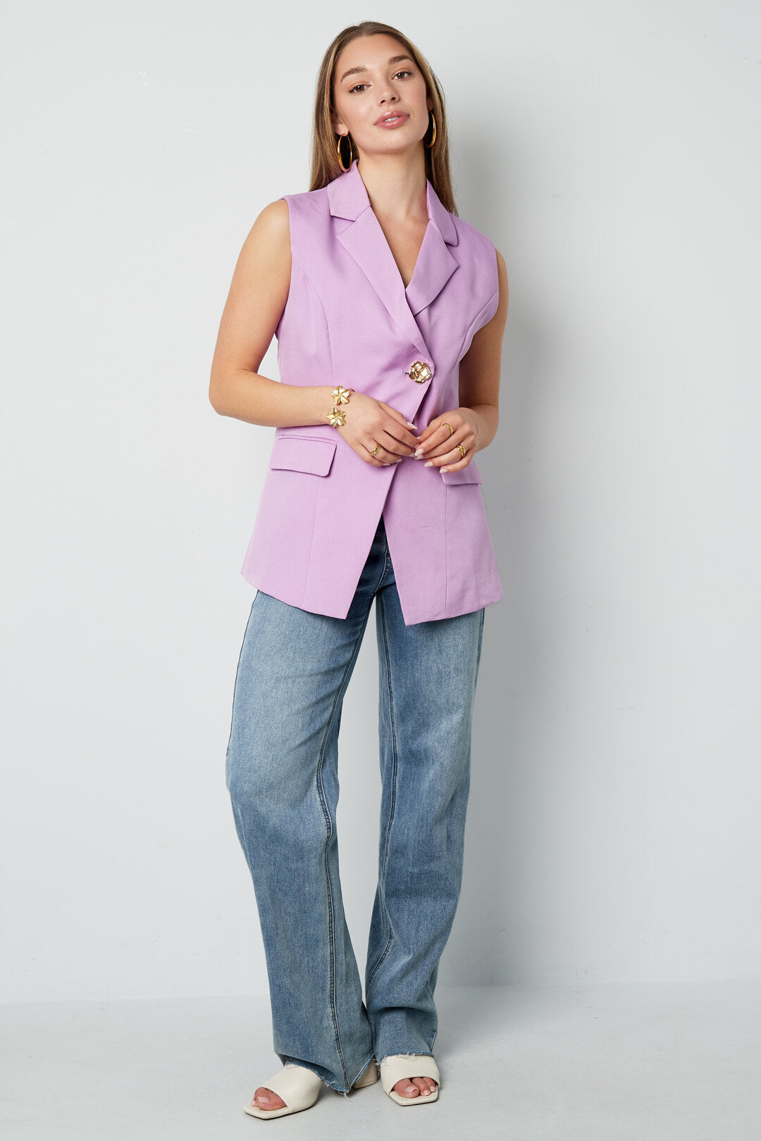Stylish Purple & Black Women's Casual Suits