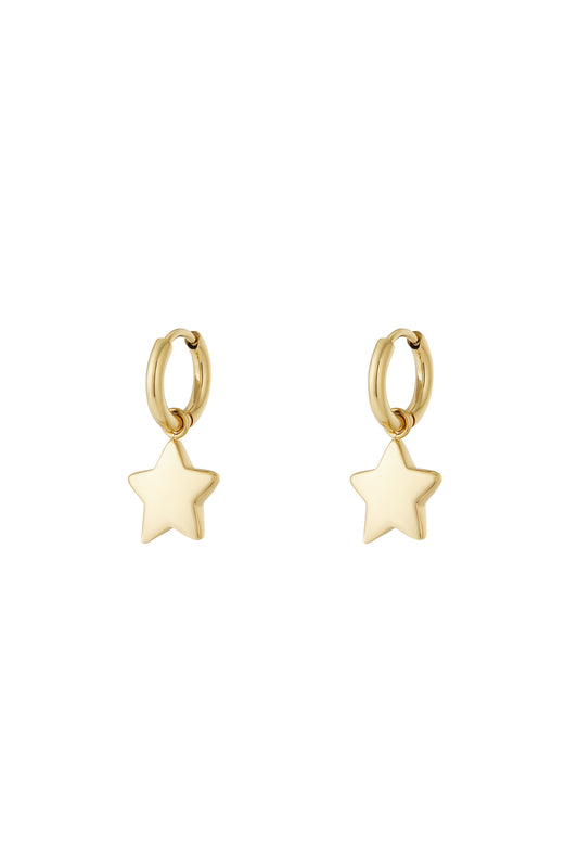 Elegant Star Drop Earrings for Daily Wear