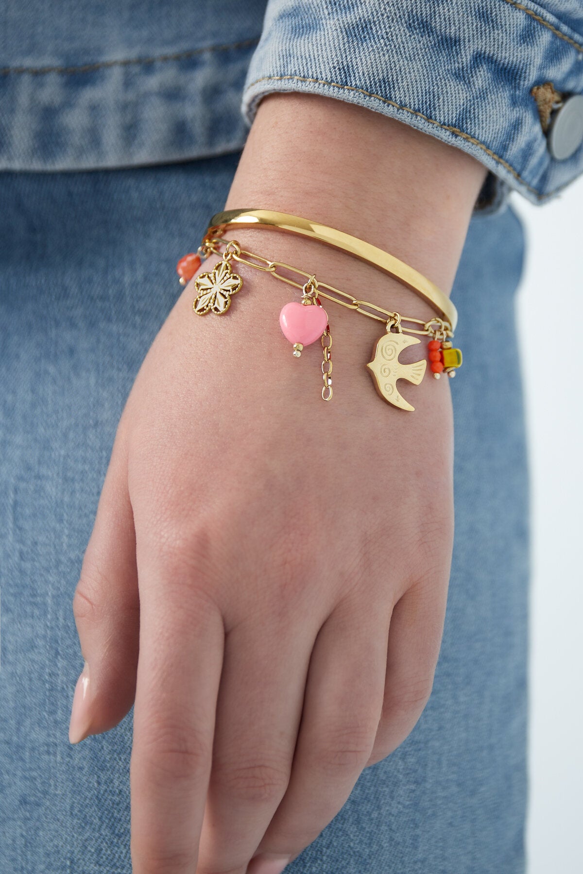 Elegant Gold Charm Bracelet for Everyday Glam