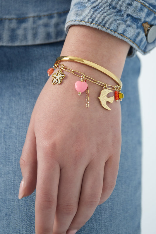 Elegant Gold Charm Bracelet for Everyday Glam