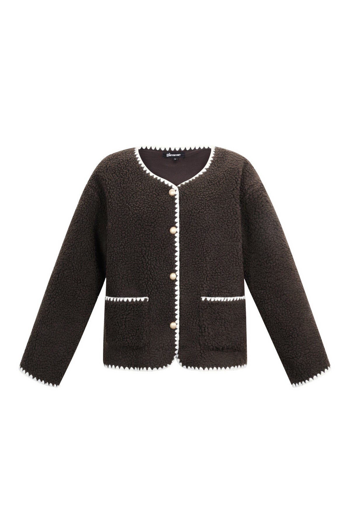 Stylish Color Clash Woven Jacket for Fall/Winter