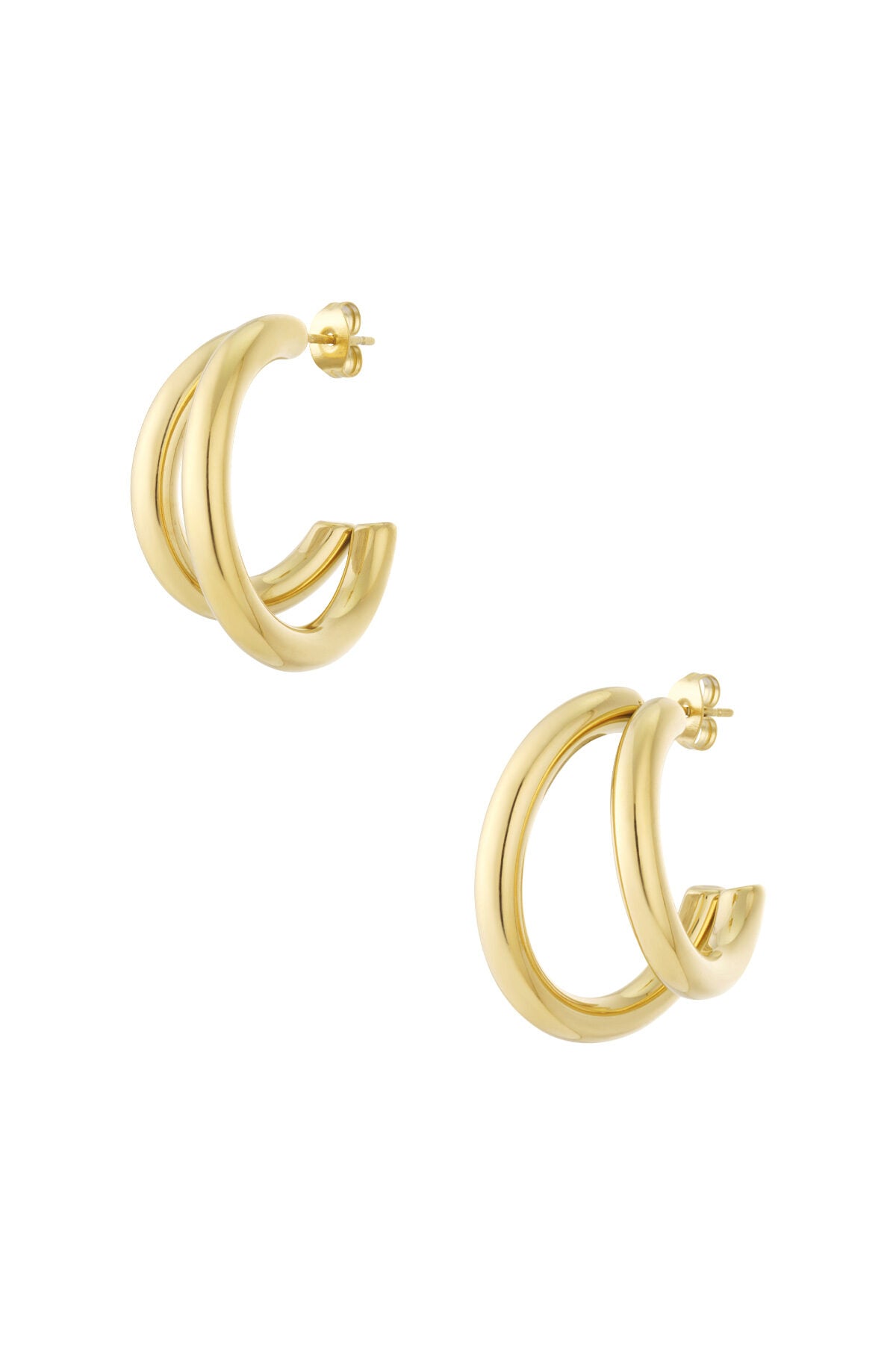 Stylish Stainless Steel Hoop Earrings for Everyday Glam