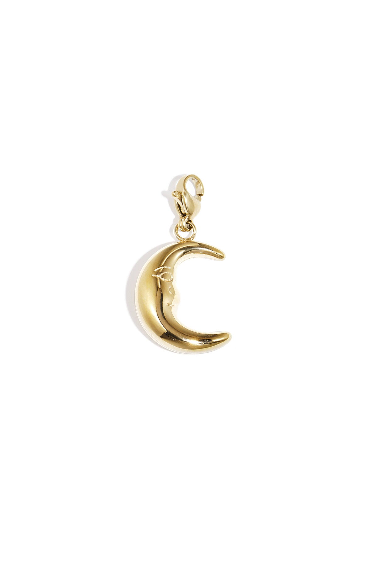 Elegant Gold Moon Pendant for Daily Wear