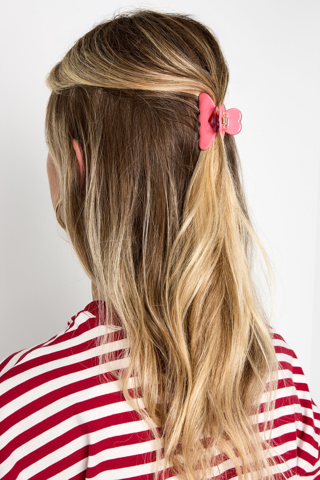Elegant Heart-Shaped Acetate Hair Clips for Valentine's Day