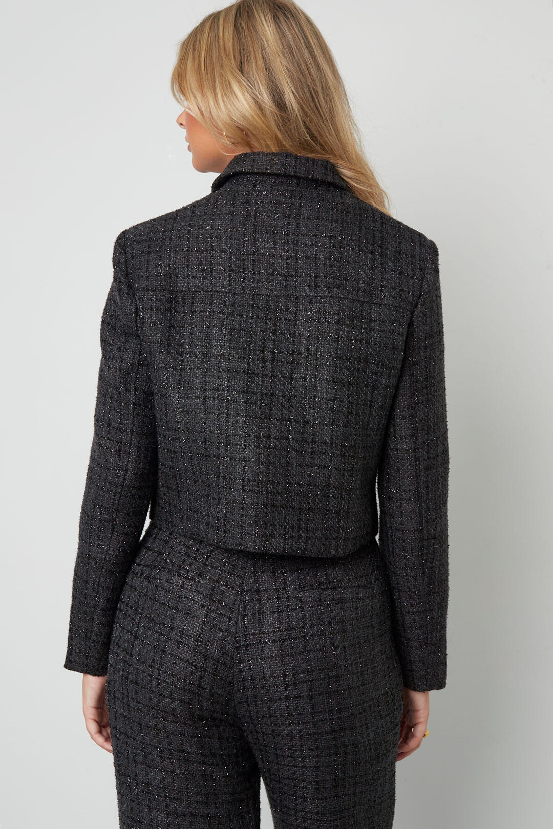Elegant Checkered 2-Piece Set for Fall/Winter