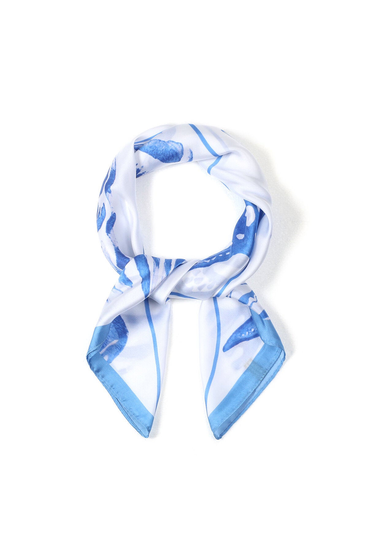 Elegant Blue Summer Scarf for Stylish Beach Getaways