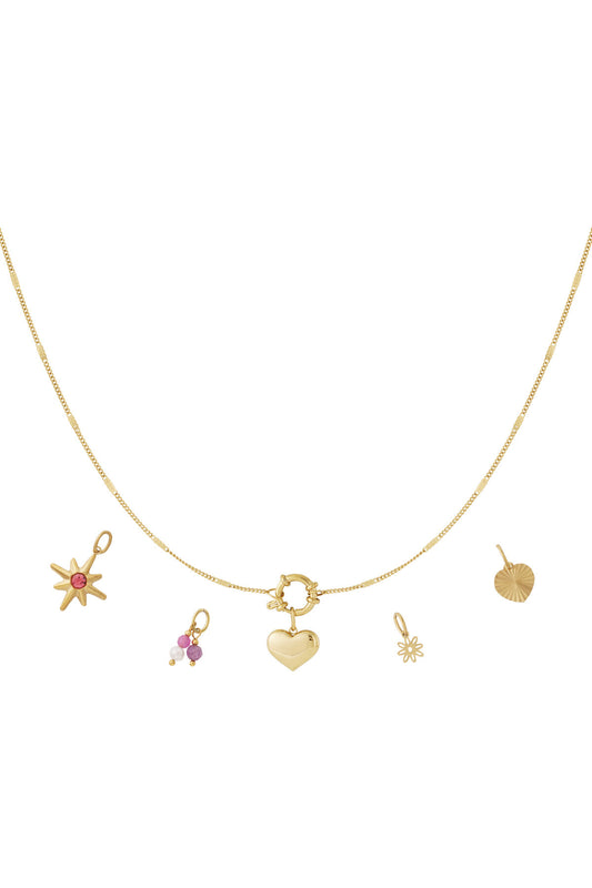 Elegant 14K Gold Plated Heart Pendant Necklace for Everyday Wear