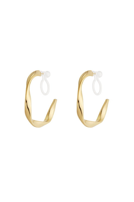 Stylish Stainless Steel Clip-On Earrings for Everyday Wear