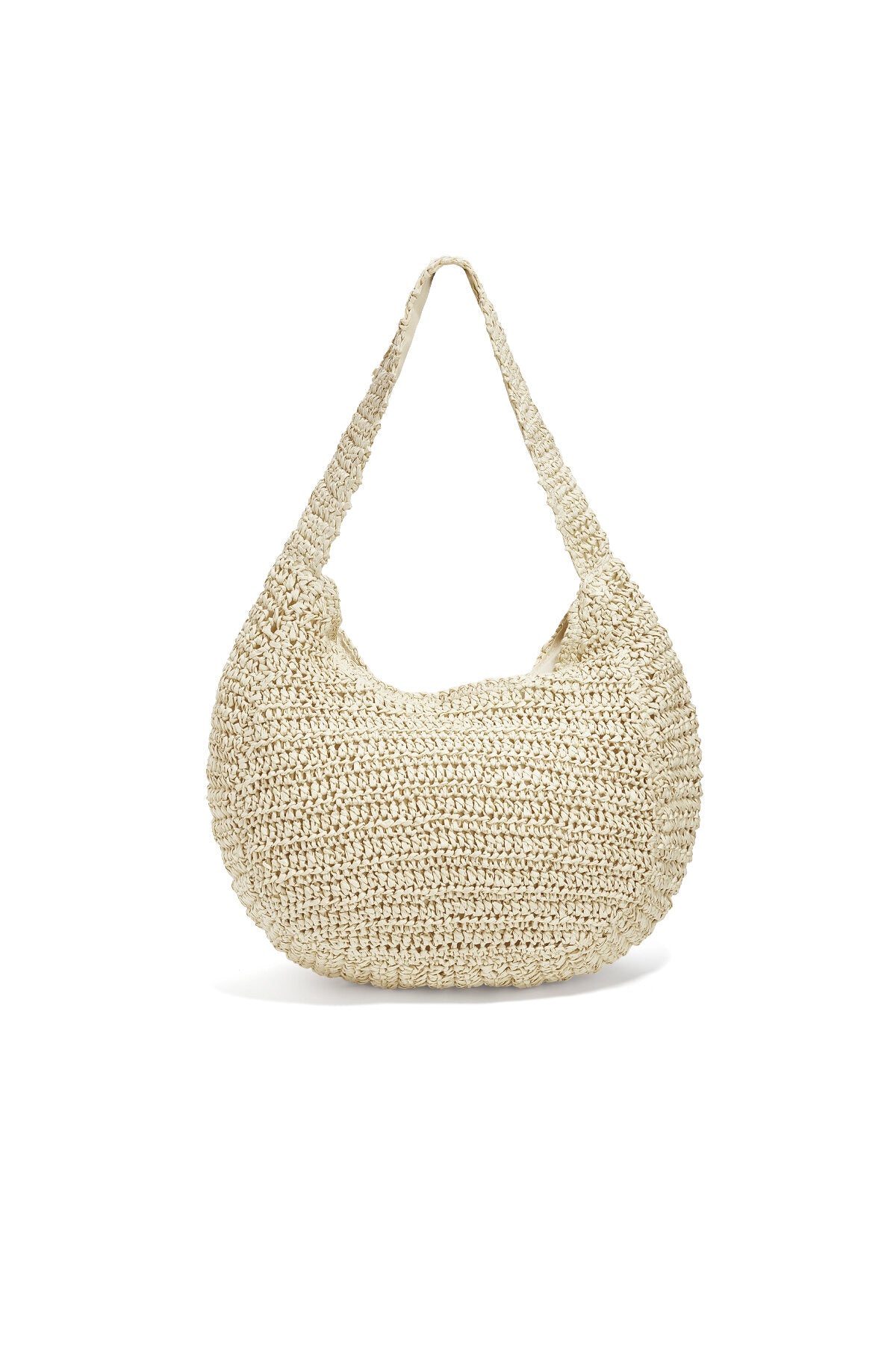 Elegant Round Straw Beach Bag for Women