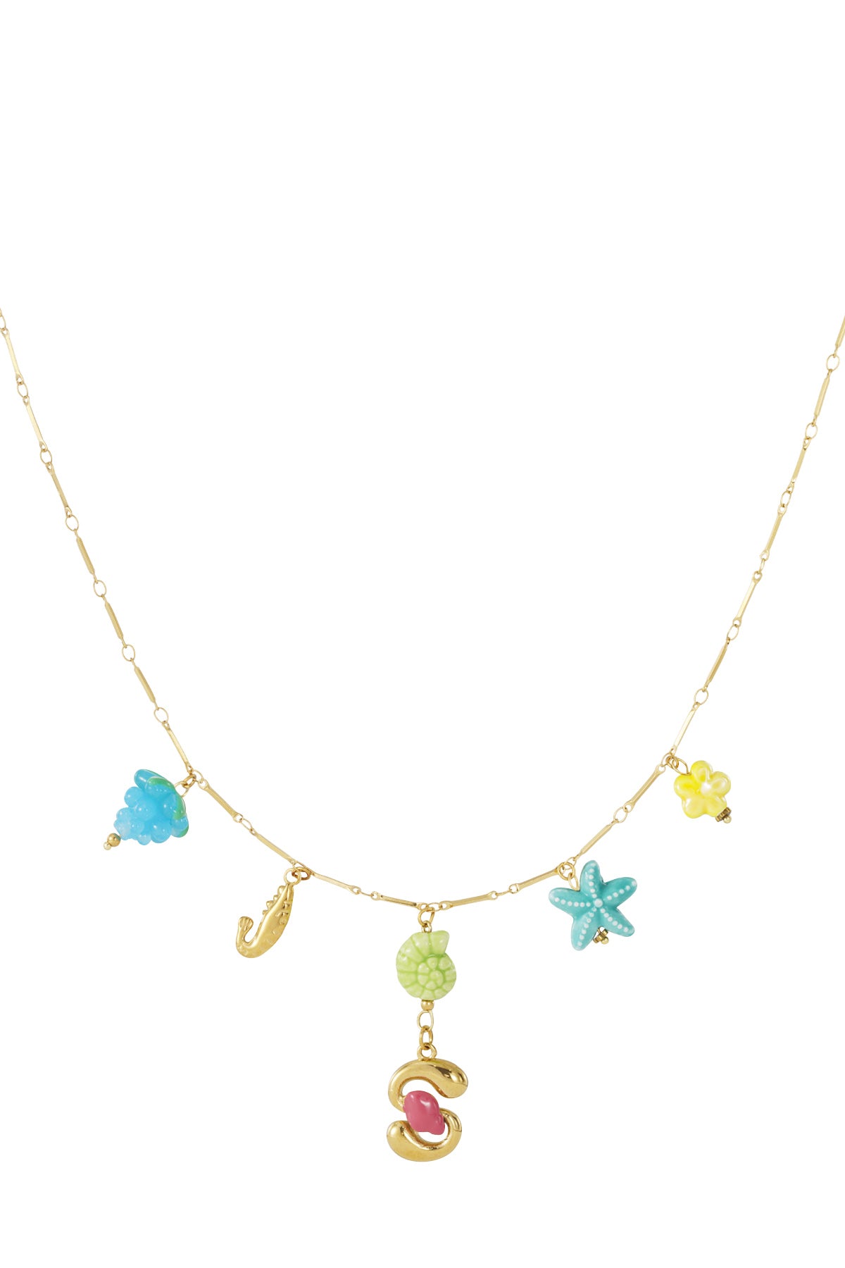 Elegant Letter Pendant Necklace for Spring/Summer
