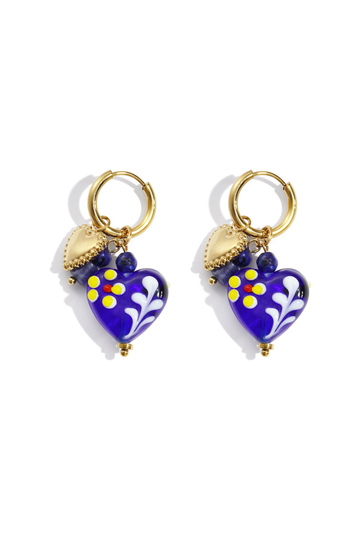 Stylish Heart Loop Drop Earrings for Winter