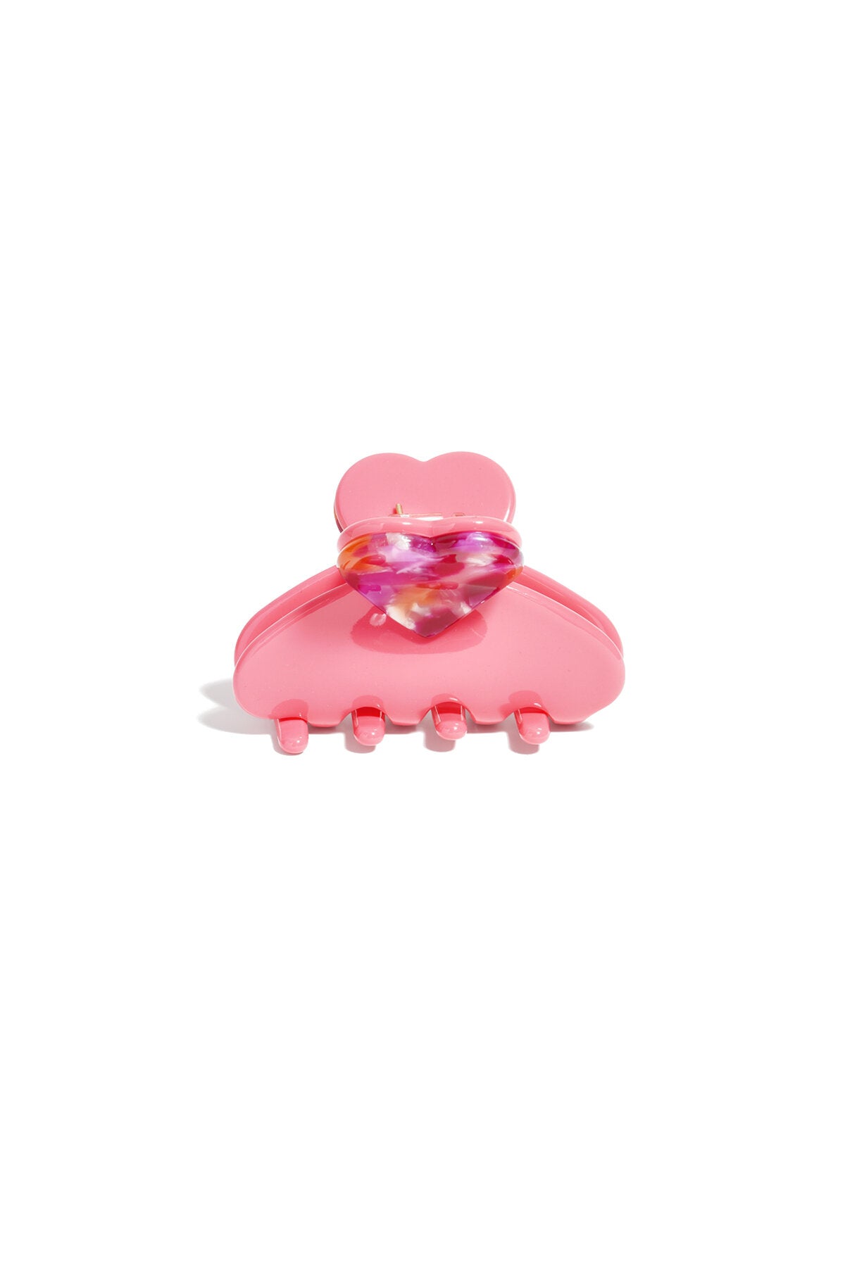 Elegant Heart-Shaped Acetate Hair Clips for Valentine's Day
