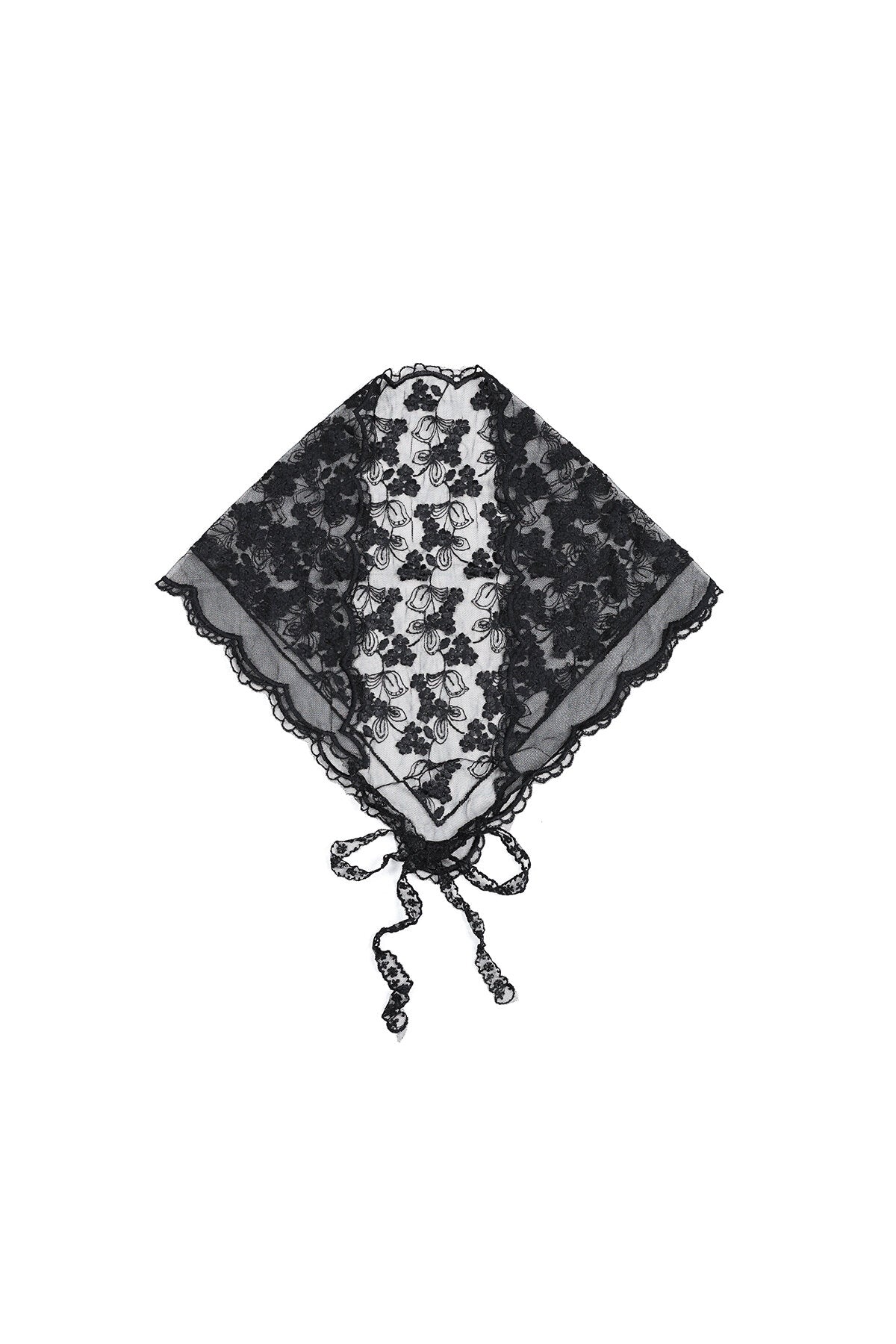 Elegant Summer Scarf in White and Black