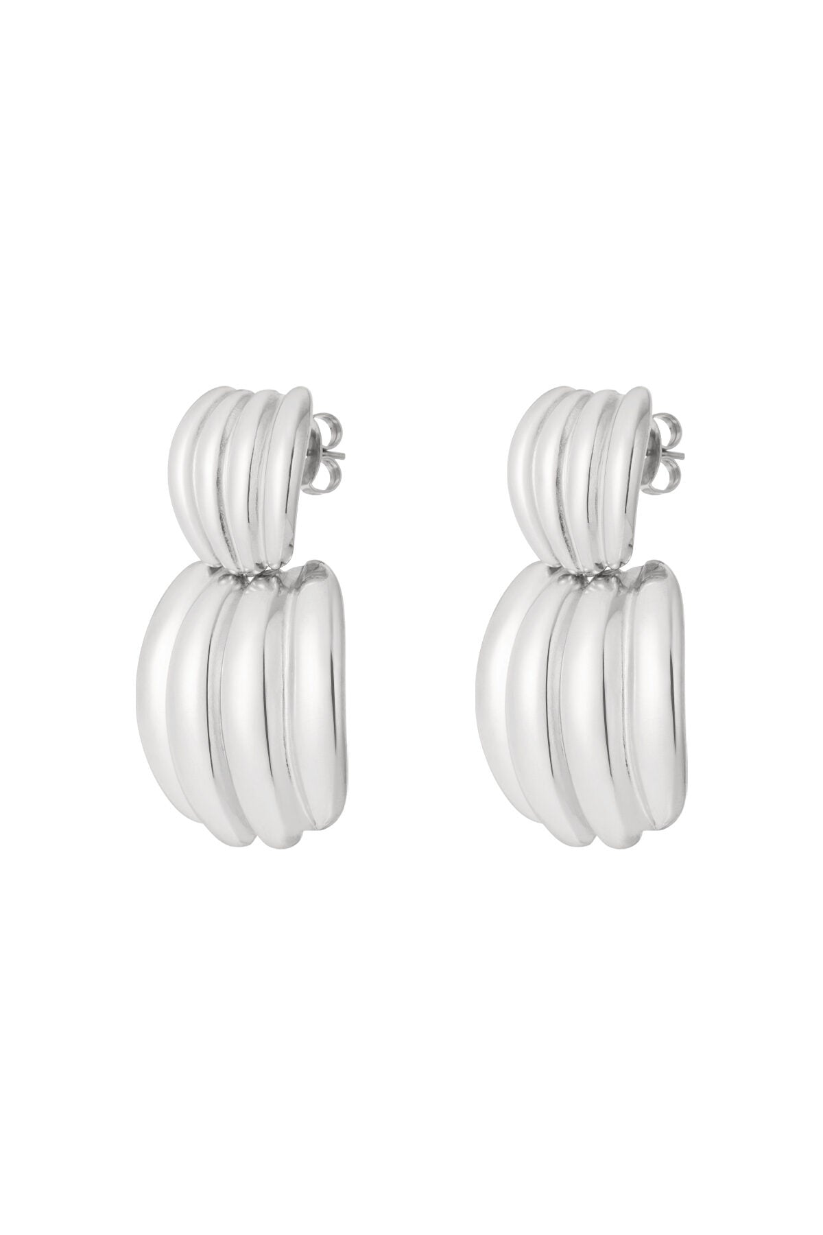 Stylish Stainless Steel Drop Earrings for Everyday Wear