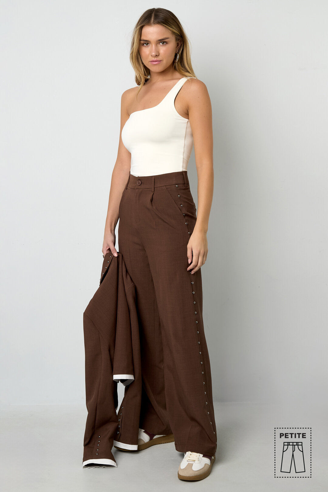 Elegant Wide Leg Pants for Women - All Fit, Mid Waist