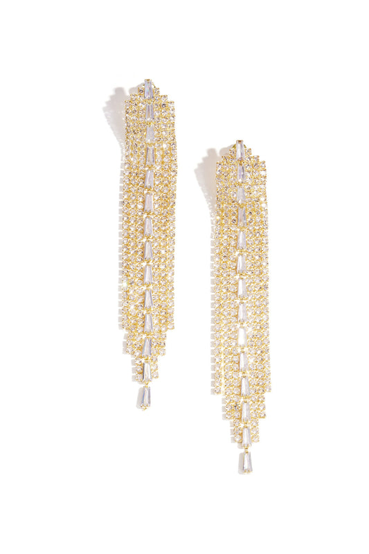 Elegant Irregular Zircon Earrings, Luxurious Christmas Gift