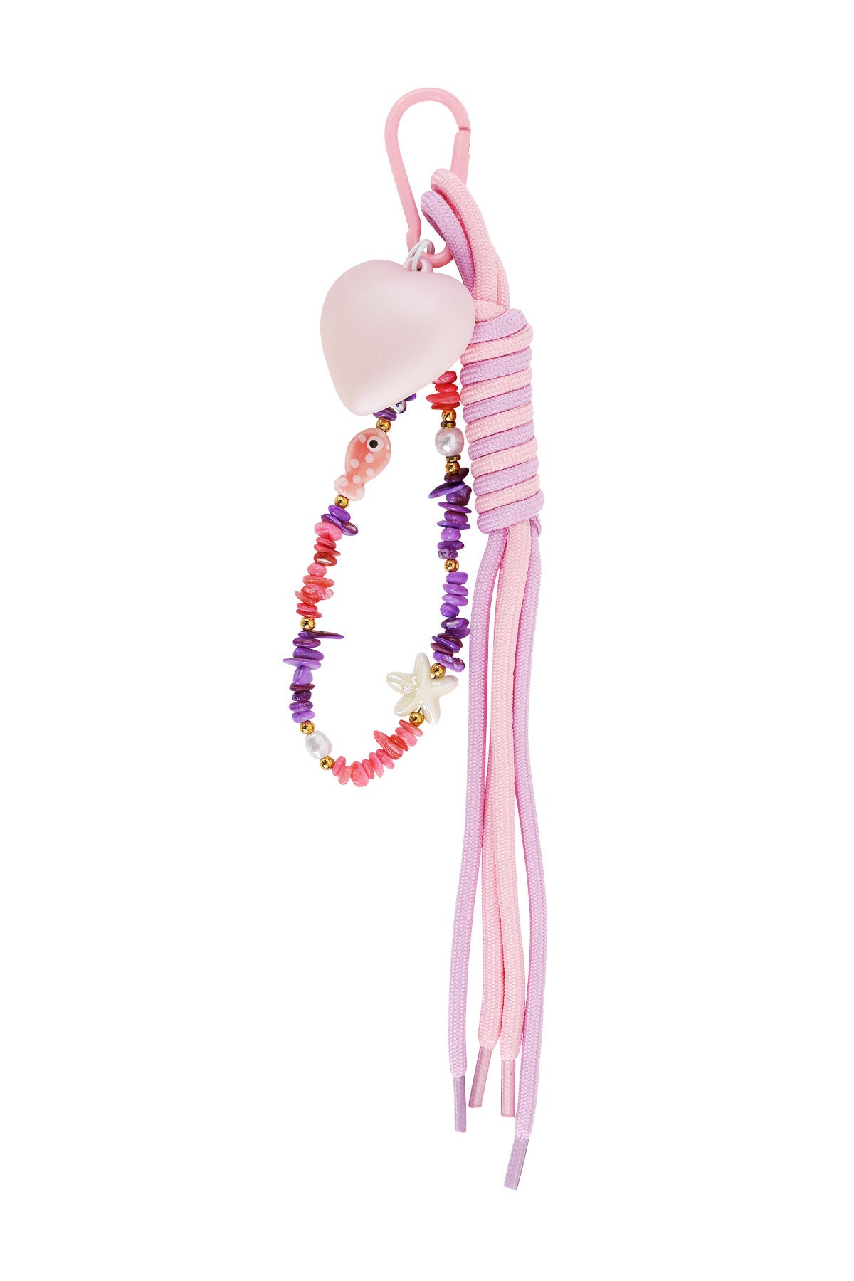 Charming Yellow & Pink Alloy Bag Charms for a Pop of Color