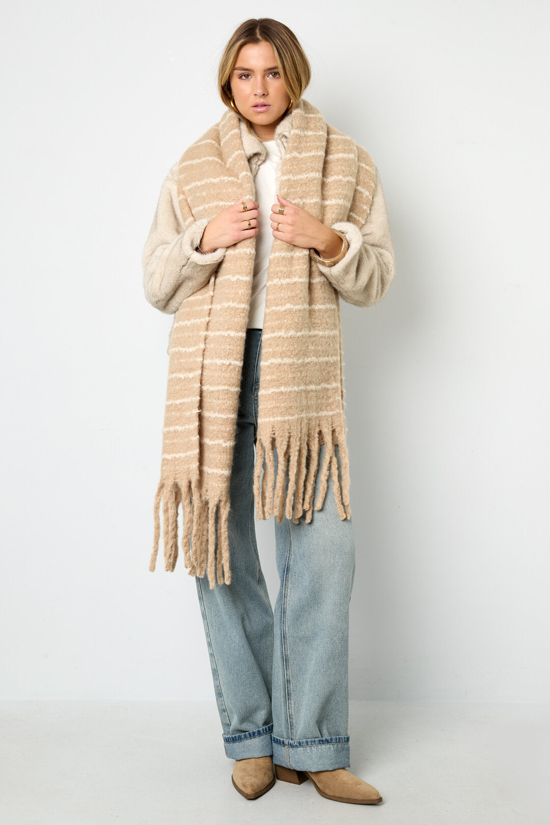 Soft Polyester Winter Scarf for Women, Casual and Stylish