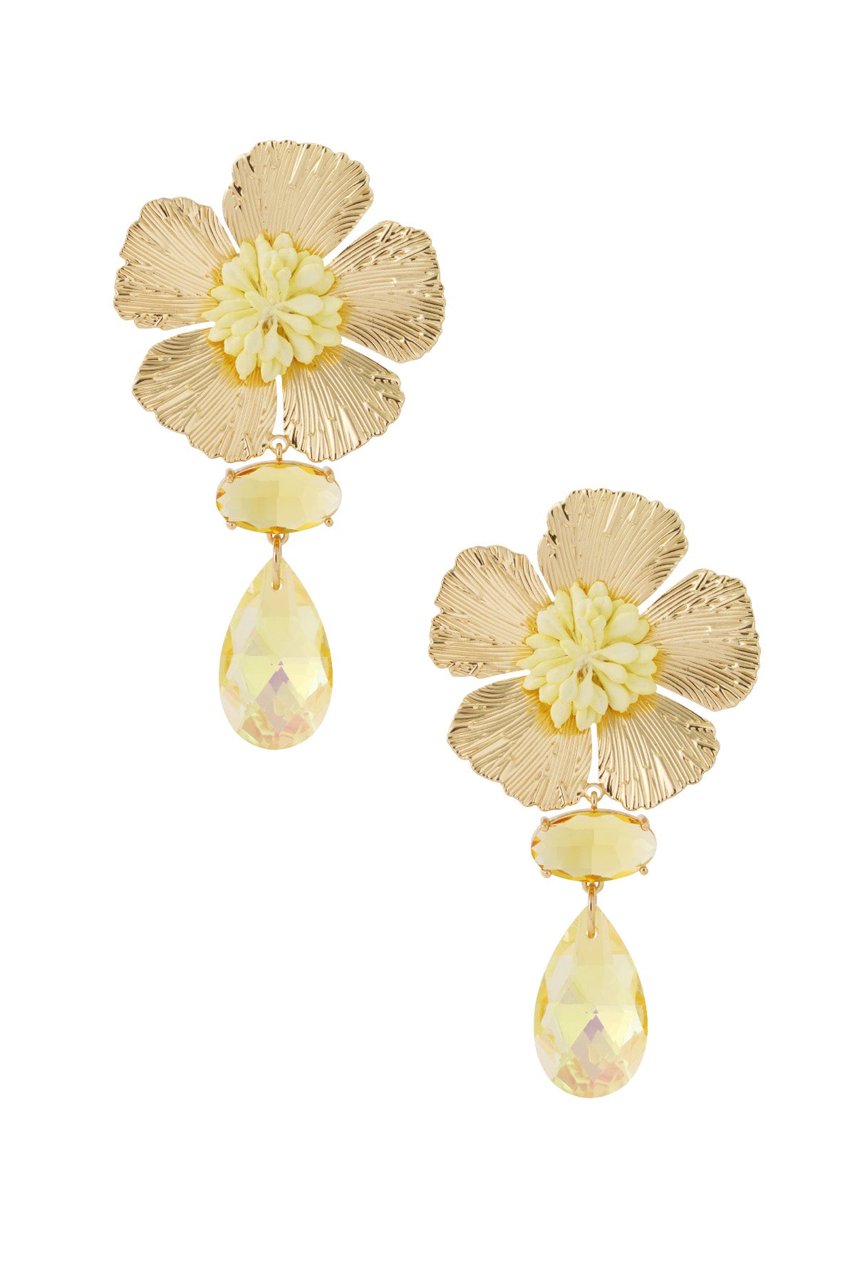 Romantic Gold-Plated Drop Earrings for Beach Vacations